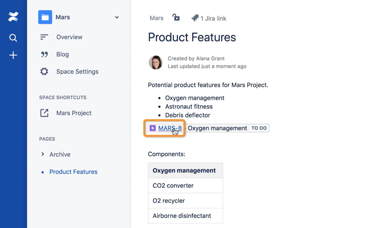 JIRA Confluence: JIRA Epic
